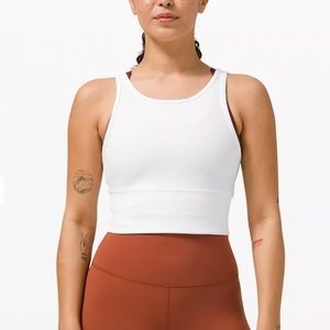 Lululemon Ribbed Power Pivot Size 8 White
